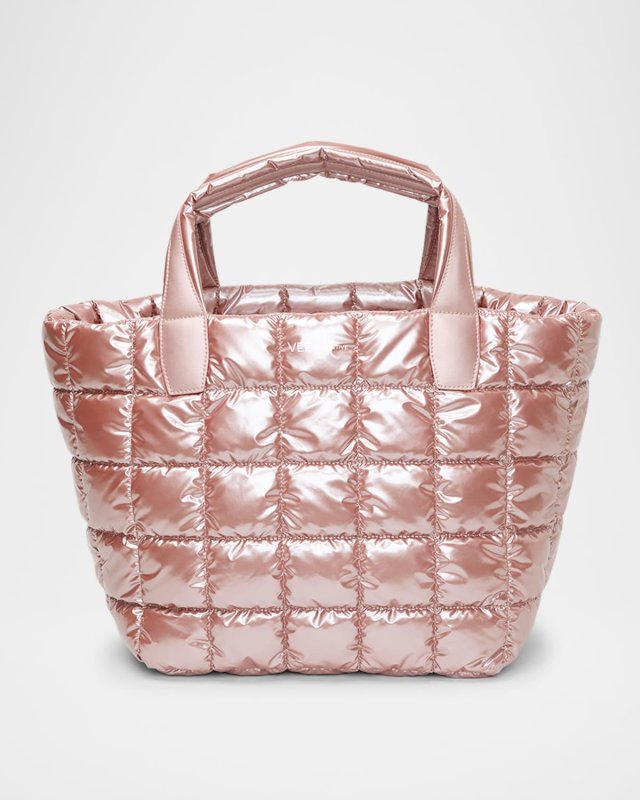 Porter Medium Metallic Quilted Tote Bag